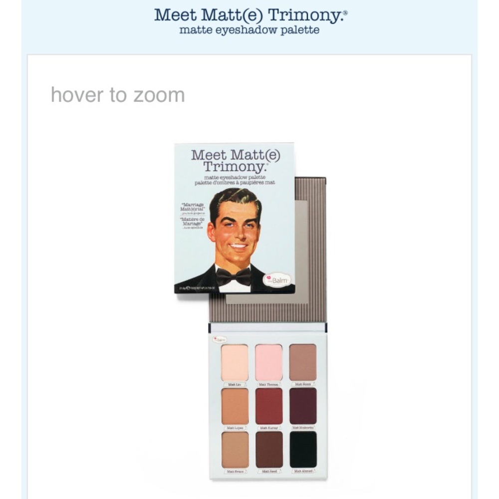 the Balm Meet Matte Trimony NEW